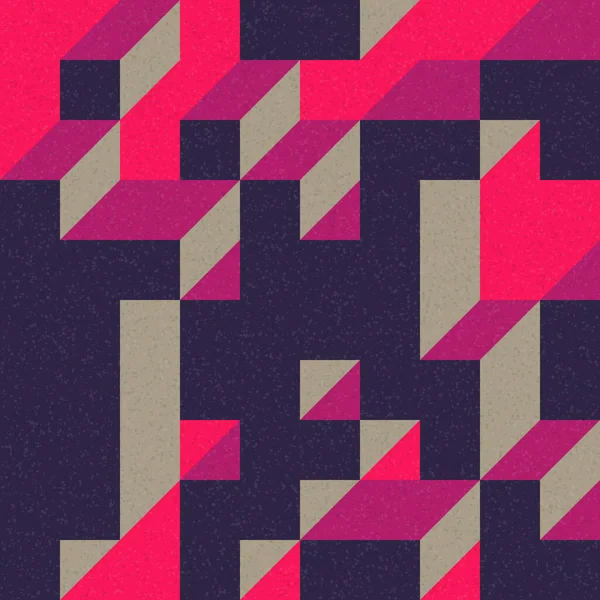 Edward Zajec 'in 1971' deki Il Cubo 'sunun uygulanması. Esasen 8 taştan oluşan bir Truchet fayans seti ve yerleştirme sanatı illüstrasyonu için kurallar