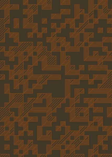 Edward Zajec 'in 1971' deki Il Cubo 'sunun uygulanması. Esasen 8 taştan oluşan bir Truchet fayans seti ve yerleştirme sanatı illüstrasyonu için kurallar