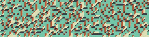 Edward Zajec 'in 1971' deki Il Cubo 'sunun uygulanması. Esasen 8 taştan oluşan bir Truchet fayans seti ve yerleştirme sanatı illüstrasyonu için kurallar