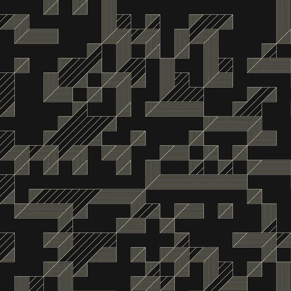 Edward Zajec 'in 1971' deki Il Cubo 'sunun uygulanması. Esasen 8 taştan oluşan bir Truchet fayans seti ve yerleştirme sanatı illüstrasyonu için kurallar