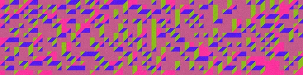 Edward Zajec 'in 1971' deki Il Cubo 'sunun uygulanması. Esasen 8 taştan oluşan bir Truchet fayans seti ve yerleştirme sanatı illüstrasyonu için kurallar