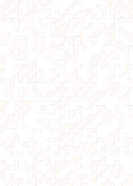 Edward Zajec 'in 1971' deki Il Cubo 'sunun uygulanması. Esasen 8 taştan oluşan bir Truchet fayans seti ve yerleştirme sanatı illüstrasyonu için kurallar