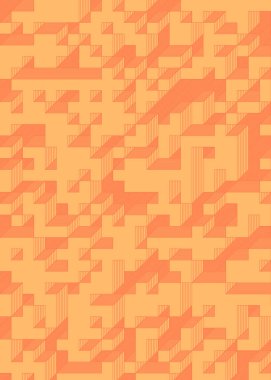 Edward Zajec 'in 1971' deki Il Cubo 'sunun uygulanması. Esasen 8 taştan oluşan bir Truchet fayans seti ve yerleştirme sanatı illüstrasyonu için kurallar