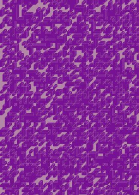 Edward Zajec 'in 1971' deki Il Cubo 'sunun uygulanması. Esasen 8 taştan oluşan bir Truchet fayans seti ve yerleştirme sanatı illüstrasyonu için kurallar