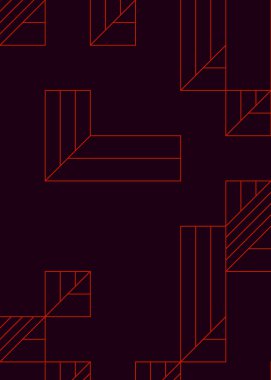 Edward Zajec 'in 1971' deki Il Cubo 'sunun uygulanması. Esasen 8 taştan oluşan bir Truchet fayans seti ve yerleştirme sanatı illüstrasyonu için kurallar