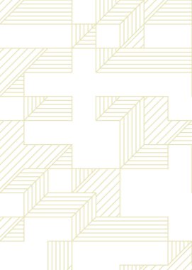 Edward Zajec 'in 1971' deki Il Cubo 'sunun uygulanması. Esasen 8 taştan oluşan bir Truchet fayans seti ve yerleştirme sanatı illüstrasyonu için kurallar