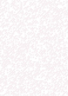 Edward Zajec 'in 1971' deki Il Cubo 'sunun uygulanması. Esasen 8 taştan oluşan bir Truchet fayans seti ve yerleştirme sanatı illüstrasyonu için kurallar