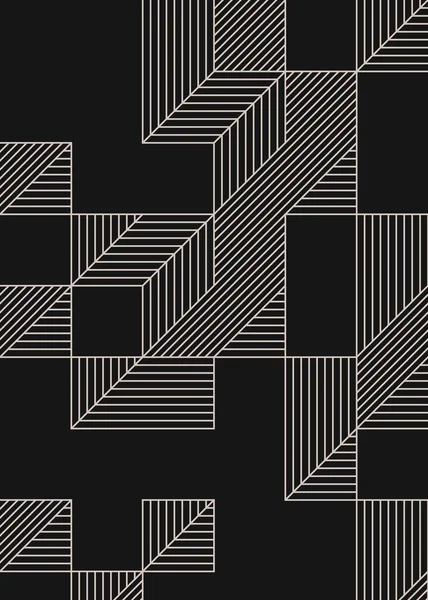 Edward Zajec 'in 1971' deki Il Cubo 'sunun uygulanması. Esasen 8 taştan oluşan bir Truchet fayans seti ve yerleştirme sanatı illüstrasyonu için kurallar