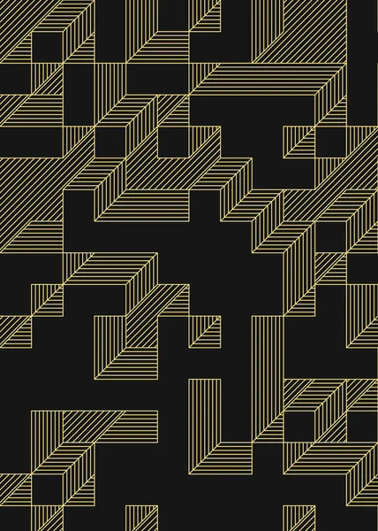 Edward Zajec 'in 1971' deki Il Cubo 'sunun uygulanması. Esasen 8 taştan oluşan bir Truchet fayans seti ve yerleştirme sanatı illüstrasyonu için kurallar