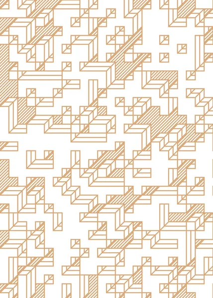 Edward Zajec 'in 1971' deki Il Cubo 'sunun uygulanması. Esasen 8 taştan oluşan bir Truchet fayans seti ve yerleştirme sanatı illüstrasyonu için kurallar