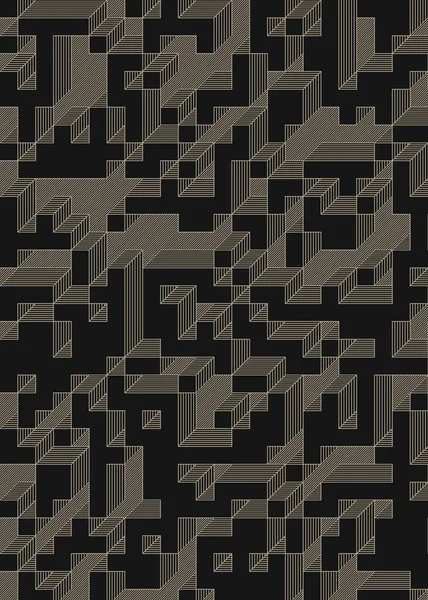 Implementation Edward Zajec Cubo 1971 Essentially Truchet Tile Set Tiles — Vector de stock