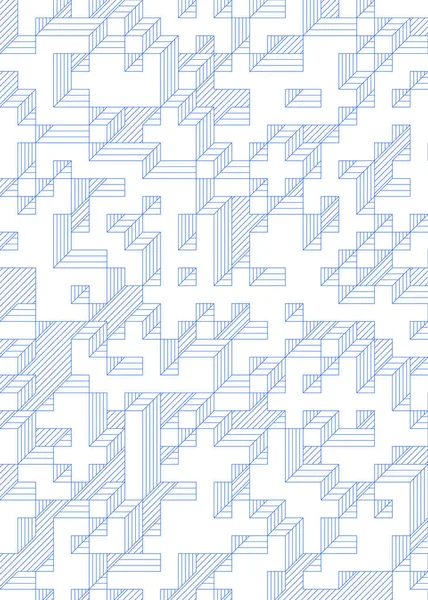 Implementação Cubo Edward Zajec Partir 1971 Essencialmente Conjunto Azulejos Truchet —  Vetores de Stock