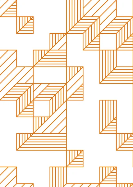 Edward Zajec 'in 1971' deki Il Cubo 'sunun uygulanması. Esasen 8 taştan oluşan bir Truchet fayans seti ve yerleştirme sanatı illüstrasyonu için kurallar