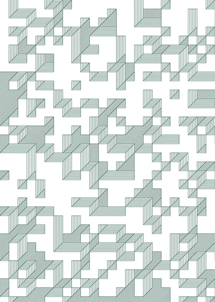 Implementation Edward Zajec Cubo 1971 Essentially Truchet Tile Set Tiles — Image vectorielle