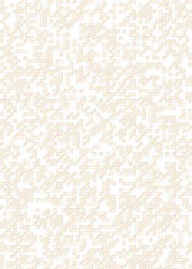 Edward Zajec 'in 1971' deki Il Cubo 'sunun uygulanması. Esasen 8 taştan oluşan bir Truchet fayans seti ve yerleştirme sanatı illüstrasyonu için kurallar