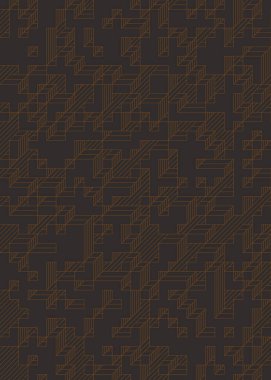 Edward Zajec 'in 1971' deki Il Cubo 'sunun uygulanması. Esasen 8 taştan oluşan bir Truchet fayans seti ve yerleştirme sanatı illüstrasyonu için kurallar