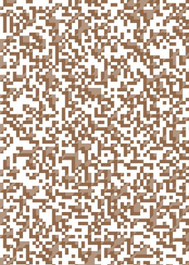 Edward Zajec 'in 1971' deki Il Cubo 'sunun uygulanması. Esasen 8 taştan oluşan bir Truchet fayans seti ve yerleştirme sanatı illüstrasyonu için kurallar