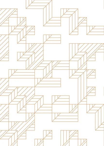 Edward Zajec 'in 1971' deki Il Cubo 'sunun uygulanması. Esasen 8 taştan oluşan bir Truchet fayans seti ve yerleştirme sanatı illüstrasyonu için kurallar