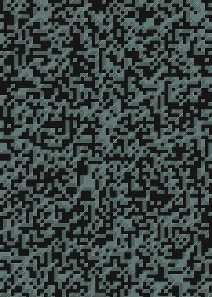 Edward Zajec 'in 1971' deki Il Cubo 'sunun uygulanması. Esasen 8 taştan oluşan bir Truchet fayans seti ve yerleştirme sanatı illüstrasyonu için kurallar