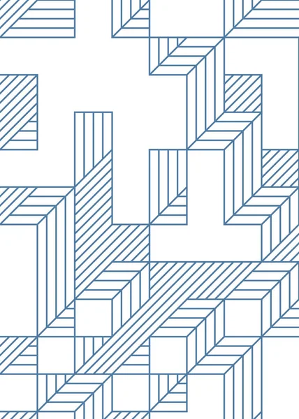 Edward Zajec 'in 1971' deki Il Cubo 'sunun uygulanması. Esasen 8 taştan oluşan bir Truchet fayans seti ve yerleştirme sanatı illüstrasyonu için kurallar