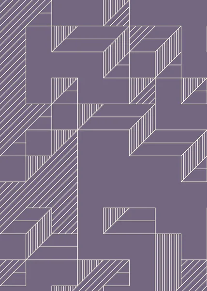 Edward Zajec 'in 1971' deki Il Cubo 'sunun uygulanması. Esasen 8 taştan oluşan bir Truchet fayans seti ve yerleştirme sanatı illüstrasyonu için kurallar