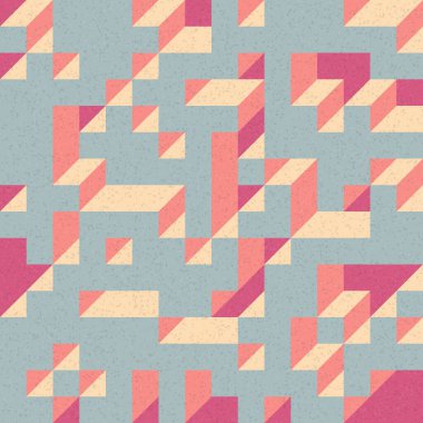 Edward Zajec 'in 1971' deki Il Cubo 'sunun uygulanması. Esasen 8 taştan oluşan bir Truchet fayans seti ve yerleştirme sanatı illüstrasyonu için kurallar