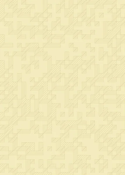 Edward Zajec 'in 1971' deki Il Cubo 'sunun uygulanması. Esasen 8 taştan oluşan bir Truchet fayans seti ve yerleştirme sanatı illüstrasyonu için kurallar