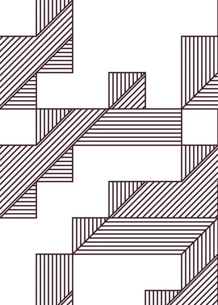 Edward Zajec 'in 1971' deki Il Cubo 'sunun uygulanması. Esasen 8 taştan oluşan bir Truchet fayans seti ve yerleştirme sanatı illüstrasyonu için kurallar