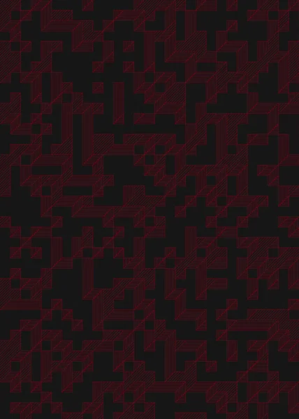 Edward Zajec 'in 1971' deki Il Cubo 'sunun uygulanması. Esasen 8 taştan oluşan bir Truchet fayans seti ve yerleştirme sanatı illüstrasyonu için kurallar