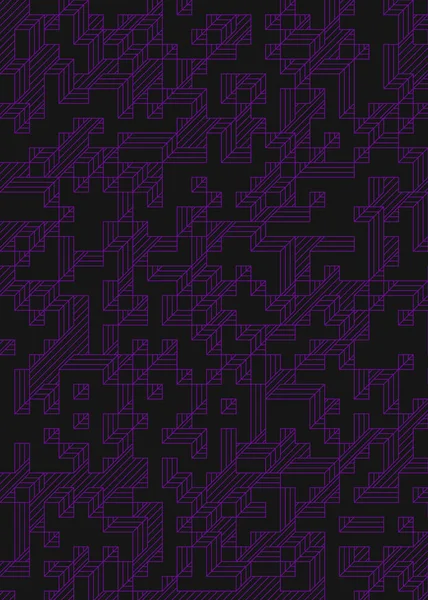 Edward Zajec 'in 1971' deki Il Cubo 'sunun uygulanması. Esasen 8 taştan oluşan bir Truchet fayans seti ve yerleştirme sanatı illüstrasyonu için kurallar