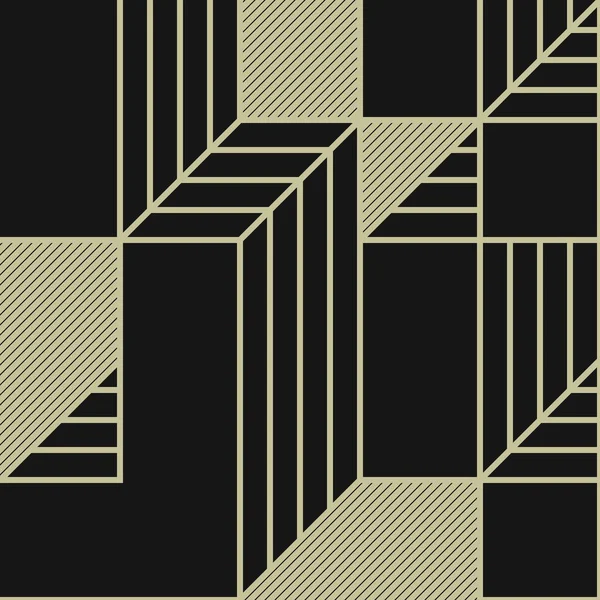 Edward Zajec 'in 1971' deki Il Cubo 'sunun uygulanması. Esasen 8 taştan oluşan bir Truchet fayans seti ve yerleştirme sanatı illüstrasyonu için kurallar