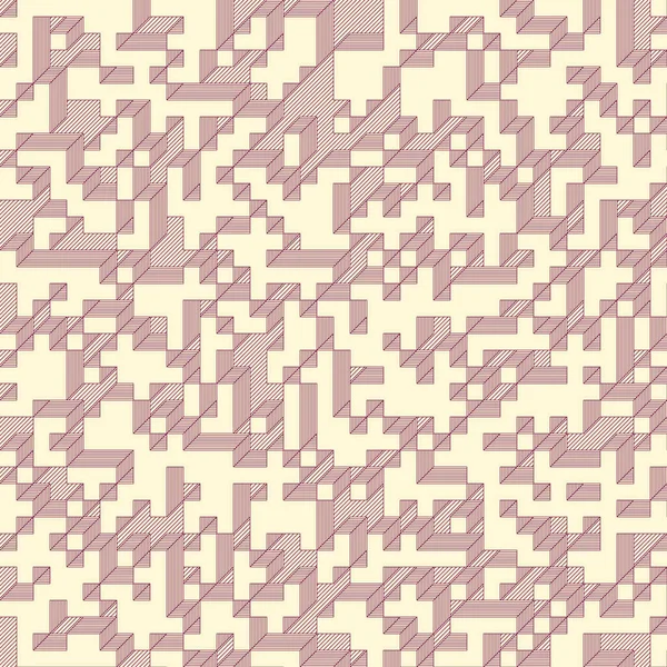 Edward Zajec 'in 1971' deki Il Cubo 'sunun uygulanması. Esasen 8 taştan oluşan bir Truchet fayans seti ve yerleştirme sanatı illüstrasyonu için kurallar