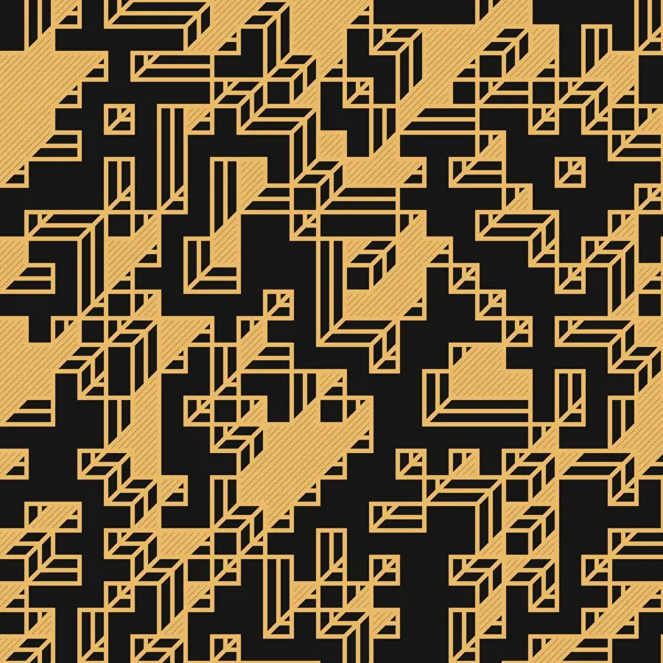 Edward Zajec 'in 1971' deki Il Cubo 'sunun uygulanması. Esasen 8 taştan oluşan bir Truchet fayans seti ve yerleştirme sanatı illüstrasyonu için kurallar