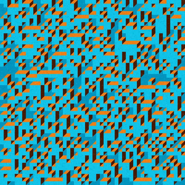 Edward Zajec 'in 1971' deki Il Cubo 'sunun uygulanması. Esasen 8 taştan oluşan bir Truchet fayans seti ve yerleştirme sanatı illüstrasyonu için kurallar