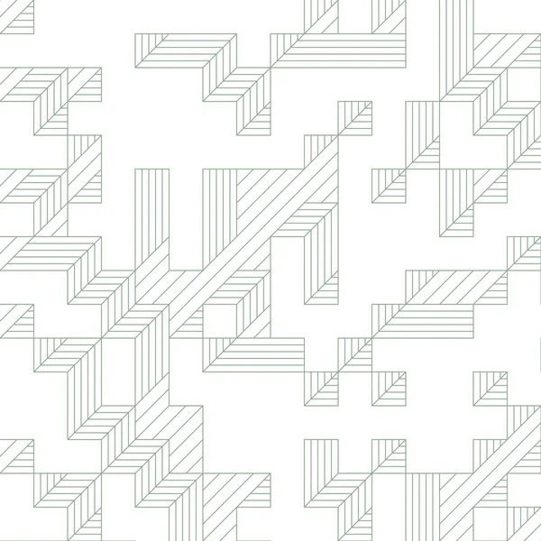 Edward Zajec 'in 1971' deki Il Cubo 'sunun uygulanması. Esasen 8 taştan oluşan bir Truchet fayans seti ve yerleştirme sanatı illüstrasyonu için kurallar