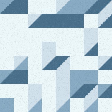 Edward Zajec 'in 1971' deki Il Cubo 'sunun uygulanması. Esasen 8 taştan oluşan bir Truchet fayans seti ve yerleştirme sanatı illüstrasyonu için kurallar