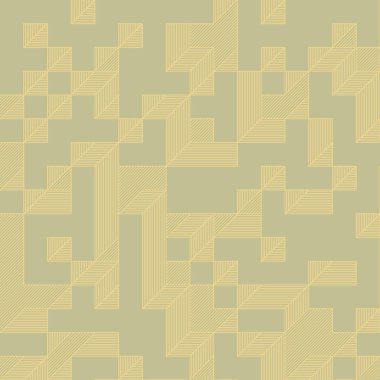 Edward Zajec 'in 1971' deki Il Cubo 'sunun uygulanması. Esasen 8 taştan oluşan bir Truchet fayans seti ve yerleştirme sanatı illüstrasyonu için kurallar