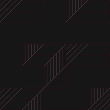 Edward Zajec 'in 1971' deki Il Cubo 'sunun uygulanması. Esasen 8 taştan oluşan bir Truchet fayans seti ve yerleştirme sanatı illüstrasyonu için kurallar