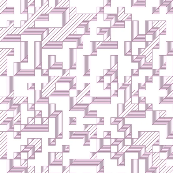 Edward Zajec 'in 1971' deki Il Cubo 'sunun uygulanması. Esasen 8 taştan oluşan bir Truchet fayans seti ve yerleştirme sanatı illüstrasyonu için kurallar