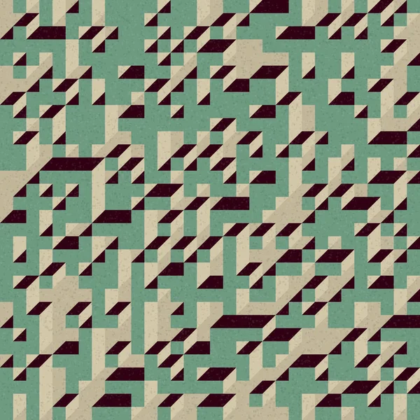 Edward Zajec 'in 1971' deki Il Cubo 'sunun uygulanması. Esasen 8 taştan oluşan bir Truchet fayans seti ve yerleştirme sanatı illüstrasyonu için kurallar