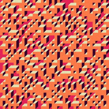 Edward Zajec 'in 1971' deki Il Cubo 'sunun uygulanması. Esasen 8 taştan oluşan bir Truchet fayans seti ve yerleştirme sanatı illüstrasyonu için kurallar