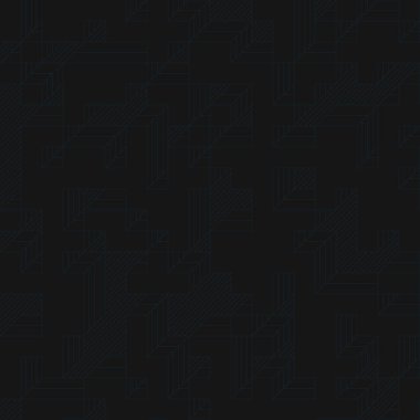 Edward Zajec 'in 1971' deki Il Cubo 'sunun uygulanması. Esasen 8 taştan oluşan bir Truchet fayans seti ve yerleştirme sanatı illüstrasyonu için kurallar