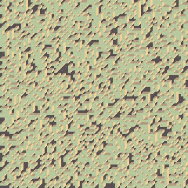 Edward Zajec 'in 1971' deki Il Cubo 'sunun uygulanması. Esasen 8 taştan oluşan bir Truchet fayans seti ve yerleştirme sanatı illüstrasyonu için kurallar