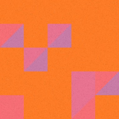 Edward Zajec 'in 1971' deki Il Cubo 'sunun uygulanması. Esasen 8 taştan oluşan bir Truchet fayans seti ve yerleştirme sanatı illüstrasyonu için kurallar