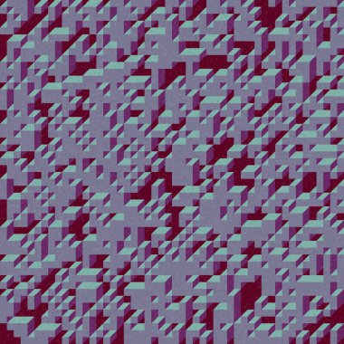 Edward Zajec 'in 1971' deki Il Cubo 'sunun uygulanması. Esasen 8 taştan oluşan bir Truchet fayans seti ve yerleştirme sanatı illüstrasyonu için kurallar