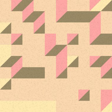 Edward Zajec 'in 1971' deki Il Cubo 'sunun uygulanması. Esasen 8 taştan oluşan bir Truchet fayans seti ve yerleştirme sanatı illüstrasyonu için kurallar