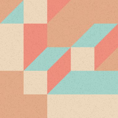 Edward Zajec 'in 1971' deki Il Cubo 'sunun uygulanması. Esasen 8 taştan oluşan bir Truchet fayans seti ve yerleştirme sanatı illüstrasyonu için kurallar