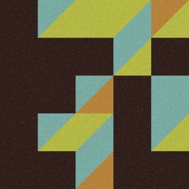 Edward Zajec 'in 1971' deki Il Cubo 'sunun uygulanması. Esasen 8 taştan oluşan bir Truchet fayans seti ve yerleştirme sanatı illüstrasyonu için kurallar