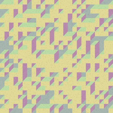 Edward Zajec 'in 1971' deki Il Cubo 'sunun uygulanması. Esasen 8 taştan oluşan bir Truchet fayans seti ve yerleştirme sanatı illüstrasyonu için kurallar