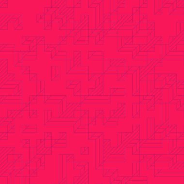 Edward Zajec 'in 1971' deki Il Cubo 'sunun uygulanması. Esasen 8 taştan oluşan bir Truchet fayans seti ve yerleştirme sanatı illüstrasyonu için kurallar